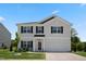Charming two-story home boasts a manicured lawn and an attached two-car garage at 10 Forest Brook Way, Clayton, NC 27520
