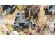 Aerial view of backyard features trampoline, boat, and deck at 1007 Olde Midway Ct, Knightdale, NC 27545