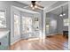 Dining Area filled with natural light from large windows overlooking the back yard at 1007 Olde Midway Ct, Knightdale, NC 27545