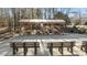 Outdoor community pavilion with picnic tables and seating area at 1007 Olde Midway Ct, Knightdale, NC 27545
