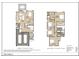 Detailed two-story floor plan with dimensions for the first and second floor featuring labeled rooms and areas at 1020 Harper Rd, Raleigh, NC 27603