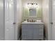Stylish bathroom featuring a modern vanity with ample storage, and neutral colors at 1033 Forest Glen Dr, Raleigh, NC 27603