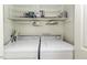 Convenient laundry room with shelving for organization at 104 Province Cir, Rocky Mount, NC 27804