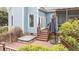 A spacious back deck offers a perfect retreat and entertainment area, complete with stairs and a covered hot tub at 1217 Hillingdon Way, Raleigh, NC 27614