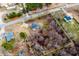 Wide angle overhead shot of a property with defined property lines near a road at 12491 Buffalo Rd, Archer Lodge, NC 27527