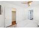 Bright bedroom with closet space offering a peaceful retreat with natural light enhancing the neutral color scheme at 202 W Lavender Ave, Durham, NC 27704
