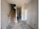 Entryway features stairs to the upper level, light gray paint, and white doors at 307 Chesapeake Commons St # 100, Garner, NC 27529