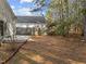 View of a backyard and walkout deck at 312 Homestead Park Dr, Apex, NC 27502