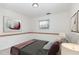Nicely decorated bedroom featuring modern accents and plush bedding for restful retreat at 325 Bainbridge Cir, Garner, NC 27529
