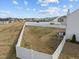 Spacious fenced backyard with some furniture and room for entertaining at 350 Arlie Ln, Lillington, NC 27546