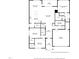 Detailed floor plan showing the layout of the home, including room dimensions and features at 616 Long Lake Dr, Fuquay Varina, NC 27526