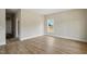 Spacious room featuring light-colored walls and wood floors at 1286 W Blackman Rd, Dunn, NC 28334