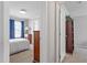 A view of the bedroom showcasing its natural light, light-colored walls and soft carpeted floors at 129 Shawnee Dr, Louisburg, NC 27549