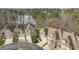 Beautiful aerial view showcasing luxury homes in a lakeside community, highlighting the desirable location at 164 Arabella Ct, Cary, NC 27518