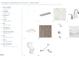 Hall bath with designer features including vanity cabinet, hardware, countertop, flooring, shower/tub fixtures, and toilet at 2118 Opulent Oaks Ln # 10, Durham, NC 27713