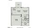 First floor plan featuring the kitchen, breakfast area, Gathering room, foyer, garage, and covered porch at 253 Deodora Ln, Cameron, NC 28326