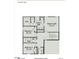Second floor plan featuring the owner's suite, bathroom, walk in closet, laundry and additional bedrooms at 253 Deodora Ln, Cameron, NC 28326