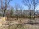 Large backyard with a wooden fence that borders the property line that offers privacy and security at 33 Song Breeze Cir, Angier, NC 27501
