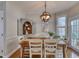 Charming dining area with hardwood floors and ample natural light at 48 Margaret Pl, Chapel Hill, NC 27516