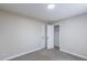 Bright bedroom features new carpet and a closet at 4814 Fayetteville Rd, Durham, NC 27713