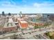 This aerial shot shows a bustling cityscape and major highway at 515 N Mangum St # 14, Durham, NC 27701