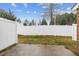 Private backyard showcasing a fenced-in yard offering a secure and serene outdoor space at 533 Berry Chase Way, Cary, NC 27519