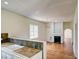 Close-up of the kitchen sink area that flows seamlessly into the living room at 613 Mclean St, Spring Hope, NC 27882