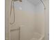 Standing shower with off white tile at 6336 Wrenwood Ave, Raleigh, NC 27607