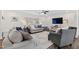 Comfortable living room featuring stylish furnishings and lots of natural light at 6713 Brookhollow Dr, Raleigh, NC 27615