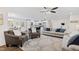 Open-concept living area with modern design elements and neutral tones at 6713 Brookhollow Dr, Raleigh, NC 27615