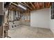 Basement showing HVAC and electrical system, highlighting the home's mechanical infrastructure at 705 Glen Eden Dr, Raleigh, NC 27612