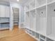 Mudroom features built-in storage and cubbies and access to a pantry space at 705 Glen Eden Dr, Raleigh, NC 27612