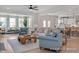 Spacious living room with hardwood floors, comfortable seating, and natural light at 72 Cultivator Ct, Angier, NC 27501