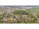 Aerial view of the wooded property at 7214 Southern Trl, Chapel Hill, NC 27516