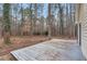 Back deck overlooking the trees at 7214 Southern Trl, Chapel Hill, NC 27516