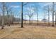 Expansive backyard with mature trees, offering plenty of space and privacy at 8724 Ten Ten Rd, Raleigh, NC 27603