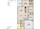 Timber floor plan featuring three bedrooms, two bathrooms, kitchen and a two-car garage at 11186 Salers Loop, Middlesex, NC 27557