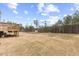 Large, dry backyard showing the home's outdoor space and landscaping potential at 140 Baker Farm Dr, Youngsville, NC 27596