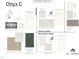 Onyx C interior finishes for kitchen and baths including tile, quartz, and cabinet selections at 1421 Sparkling Lake Dr # 61, Apex, NC 27523
