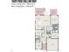 Detailed floor plan showcasing the layout of the home including the bedrooms, kitchen, and living areas at 1600 Frog Hollow Way, Wake Forest, NC 27587