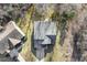 Bird's eye view of the house, revealing a well-maintained roof, landscaping, and proximity to neighboring homes at 201 Timber Meadow Lk, Fuquay Varina, NC 27526