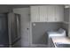 Kitchen featuring stainless steel refrigerator and washer at 2110 Carolina Mill Rd, Burlington, NC 27217