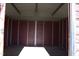Interior view of backyard shed showing open storage space at 2110 Carolina Mill Rd, Burlington, NC 27217