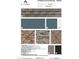 Exterior color palette showcases neutral shingle, siding, and stone options to customize your home at 2475 Field Poppy Dr # 179, Apex, NC 27502