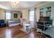 Comfortable bedroom with charming decor and a fun play area at 2521 St Mary'S St, Raleigh, NC 27609