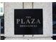 Elegant sign showcasing 'The Plaza Residences' in a sophisticated style at 301 Fayettville St # 2908, Raleigh, NC 27601