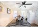 Bright dining room with modern furnishings, stylish rug, and neutral paint at 3130 State Hwy 58, Louisburg, NC 27549