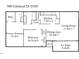 This is the floor plan for the 500 Umstead Drive D105 property, a two bedroom apartment with patio, kitchen, and pantry at 500 Umstead Dr # 105D, Chapel Hill, NC 27516