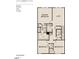Meadow floor plan showing 4 beds, 3 full baths, and 2 car garage on the second floor at 6814 Galloway Dr, Middlesex, NC 27557