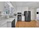 Charming kitchen with stainless appliances, granite counters, and abundant natural light at 811 S First St, Smithfield, NC 27577